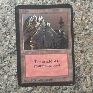 Limited Edition Alpha Mountain Magic the Gathering